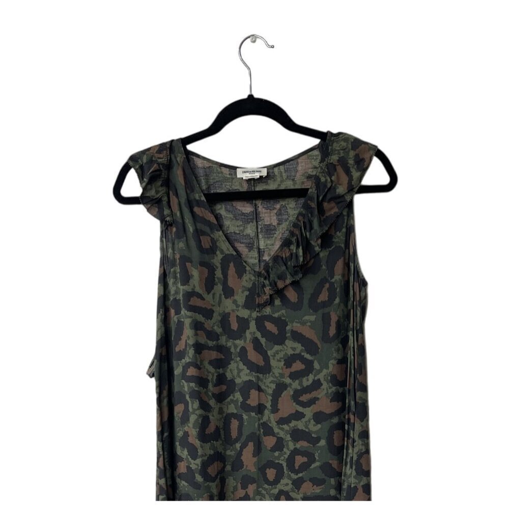 Zadig and Voltaire Y2K Slip Dress Maxi Paris Rebelle‎ Leo XS Leopard Print - Picture 4 of 11